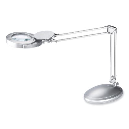 LED Magnifier Lamp with Clamp, Swing Arm, 22" High, Silver, Ships in 4-6 Business Days1