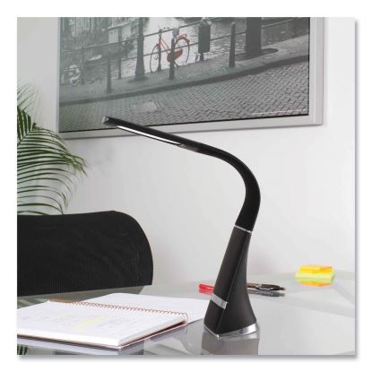 Wellness Series Recharge LED Desk Lamp, 10.75" to 18.75" High, Black, Ships in 1-3 Business Days1