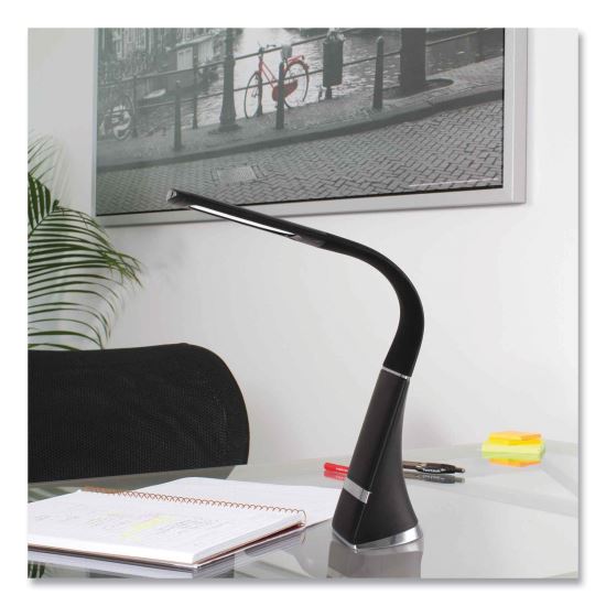 Wellness Series Recharge LED Desk Lamp, 10.75" to 18.75" High, Black, Ships in 1-3 Business Days1