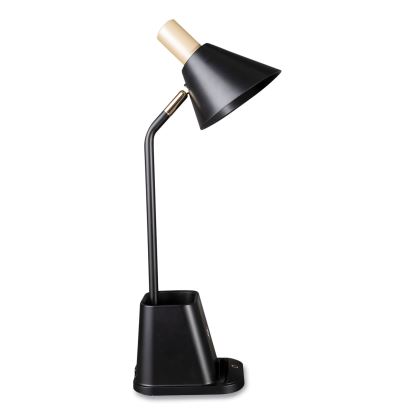 Wellness Series Merge LED Desk Lamp with Wireless Charging, 18.25" High, Black, Ships in 1-3 Business Days1