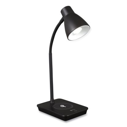 Wellness Series Infuse LED Desk Lamp with Wireless and USB Charging, 15.5" High, Black, Ships in 1-3 Business Days1