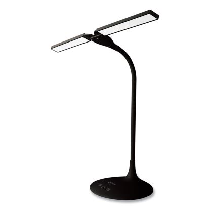 Wellness Series Pivot LED Desk Lamp with Dual Shades, 13.25" to 26" High, Black, Ships in 1-3 Business Days1