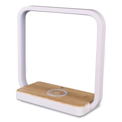 Wireless Charging Station with Night Light, USB, White, Ships in 1-3 Business Days1