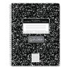 Spring Signature Composition Book, Quad 5 sq/in Rule, Black Marble Cover, (70) 9.75 x 7.5 Sheet, 24/CT, Ships in 4-6 Bus Days1