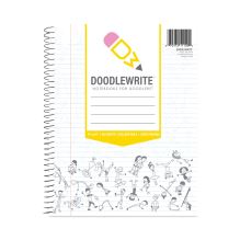 DoodleWrite Notebooks, 1-Subject, Wide/Legal Rule, White Cover, (50) Sheets, 24/Carton, Ships in 4-6 Business Days1