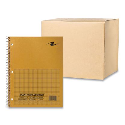 Lab and Science Wirebound Notebook, Quadrille Rule (5 sq/in), Brown Cover, (80) 8.5 x 11 Sheets, 24/CT, Ships in 4-6 Bus Days1