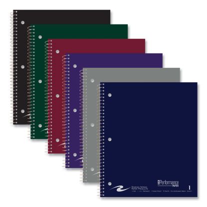 Subject Wirebound Notebook, 1-Subject, Medium/College Rule, Asst Cover, (80) 11 x 9 Sheets, 24/Carton, Ships in 4-6 Bus Days1