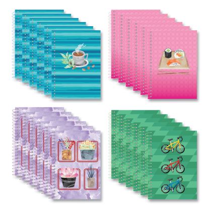 Lifenotes Wirebound Notebook, 1 Subject, Medium/College Rule, Asst Covers, (80) 7x5 Sheets, 24/CT, Ships in 4-6 Bus Days1