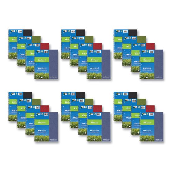 Earthtones BioBased  1 Subject Notebook, Med/College Rule, Random Asst Covers, (80) 11x9 Sheets, 24/CT, Ships in 4-6 Bus Days1