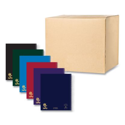Lefty Notebook, 3-Subject, Medium/College Rule, Asst Cover Color, (120) 11 x 9 Sheet, 24/CT, Ships in 4-6 Business Days1