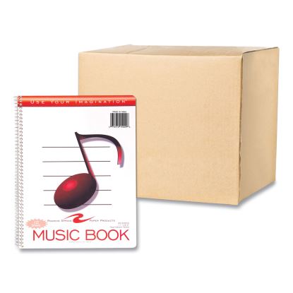 Music Notebook, Music Transcription Format, White Cover, (32) 11 x 8.5 Sheets, 24/Carton, Ships in 4-6 Business Days1