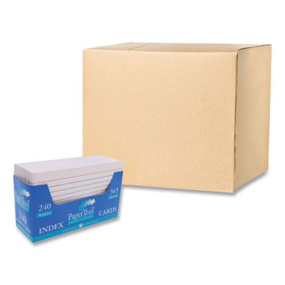 Trayed Index Cards, Narrow Rule, 3 x 5, 240 Cards/Tray, 36/Carton, Ships in 4-6 Business Days1