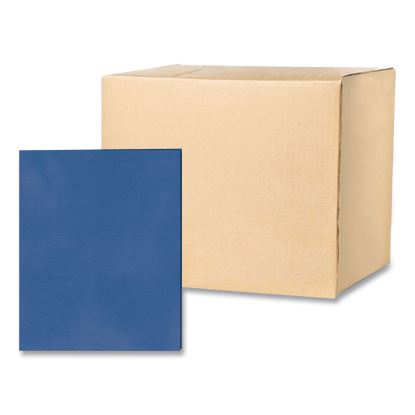 Pocket Folder, 0.5" Capacity, 11 x 8.5, Dark Blue, 25/Box, 10 Boxes/Carton, Ships in 4-6 Business Days1