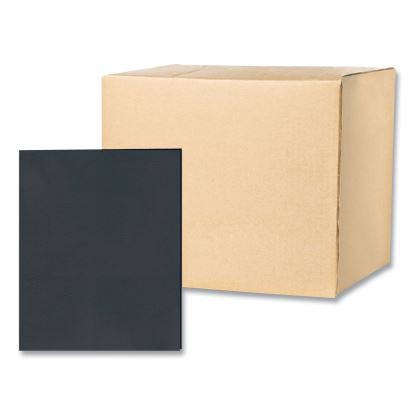 Pocket Folder, 0.5" Capacity, 11 x 8.5, Black, 25/Box, 10 Boxes/Carton, Ships in 4-6 Business Days1