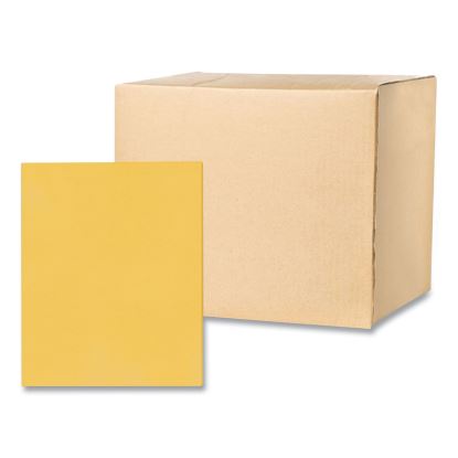 Pocket Folder, 0.5" Capacity, 11 x 8.5, Gold, 25/Box, 10 Boxes/Carton, Ships in 4-6 Business Days1