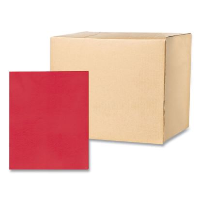 Pocket Folder, 0.5" Capacity, 11 x 8.5, Red, 25/Box, 10 Boxes/Carton, Ships in 4-6 Business Days1