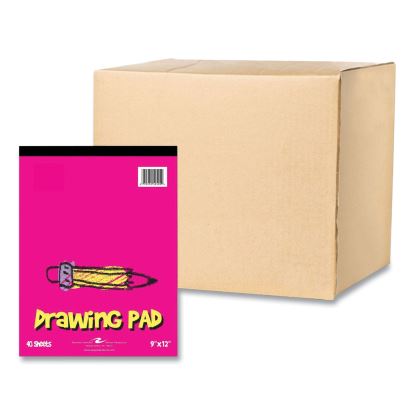 Kids Drawing Pad, 40 White 9 x 12 Sheets, 12/Carton, Ships in 4-6 Business Days1