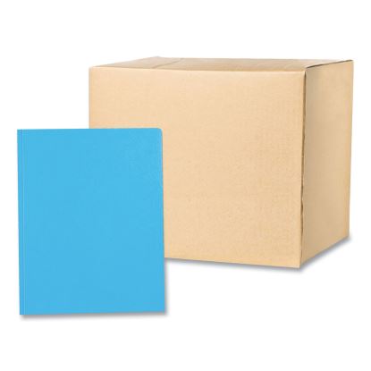 Pocket Folder with 3 Fasteners, 0.5" Capacity, 11 x 8.5, Light Blue, 25/Box, 10 Boxes/Carton, Ships in 4-6 Business Days1