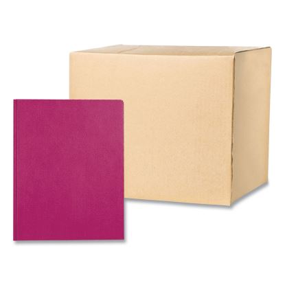 Pocket Folder with 3 Fasteners, 0.5" Capacity, 11 x 8.5, Maroon, 25/Box, 10 Boxes/Carton, Ships in 4-6 Business Days1