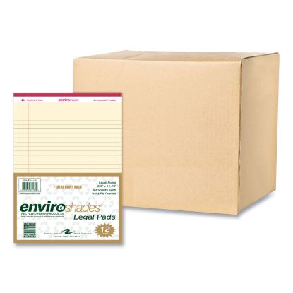 Enviroshades Legal Notepads, 50 Ivory 8.5 x 11.75 Sheets, 72 Notepads/Carton, Ships in 4-6 Business Days1