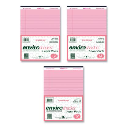 Enviroshades Legal Notepads, 50 Pink 8.5 x 11.75 Sheets, 72 Notepads/Carton, Ships in 4-6 Business Days1