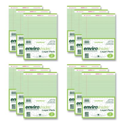 Enviroshades Legal Notepads, 50 Green 8.5 x 11.75 Sheets, 72 Notepads/Carton, Ships in 4-6 Business Days1