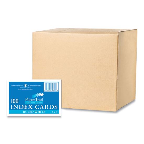White Index Cards, Narrow Ruled, 4 x 6, 100 Cards, 36/Carton, Ships in 4-6 Business Days1