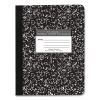Hardcover Marble Composition Book, Wide/Legal Rule, Black Marble Cover, (50) 9.75 x 7.5 Sheet, 48/CT, Ships in 4-6 Bus Days1
