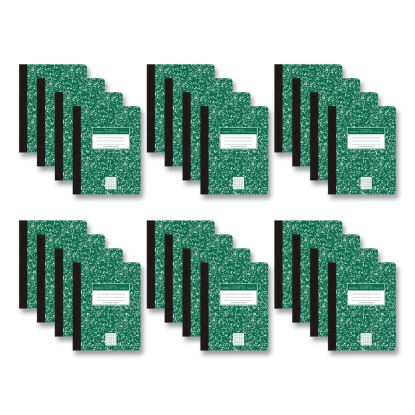 Hardcover Composition Book, Quadrille 5 sq/in Rule, Green Marble Cover, (100) 9.75 x 7.5 Sheet, 24/CT, Ships in 4-6 Bus Days1