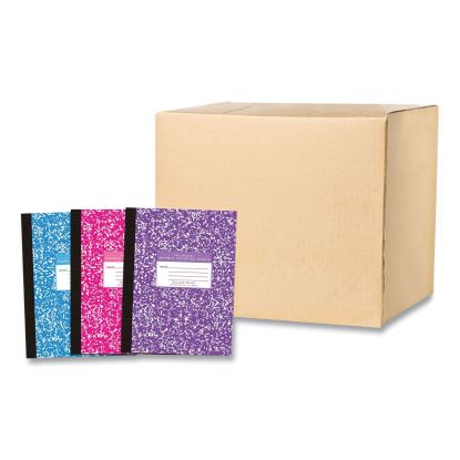 Flexible Cover Marble Composition Book, Med/College Rule, Asst Cover, (80) 10.25 x 7.88 Sheet, 48/CT, Ships in 4-6 Bus Days1