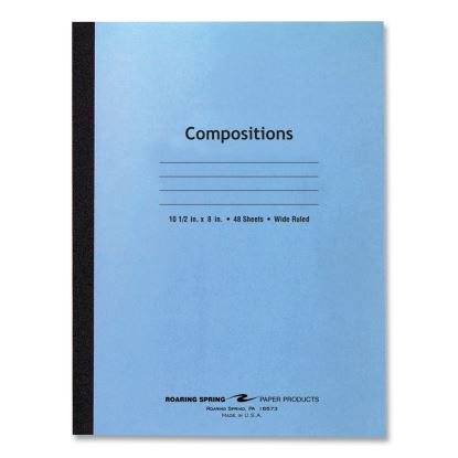 Flexible Cover Composition Notebook, Wide/Legal Rule, Blue Cover, (48) 10.5 x 8 Sheets, 72/Carton, Ships in 4-6 Business Days1