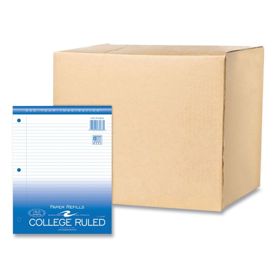 Loose Leaf Paper, 8.5 x 11, 3-Hole Punched, College Rule, White, 150 Sheets/Pack, 24 Packs/Carton, Ships in 4-6 Business Days1