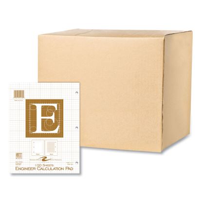 Engineer Pad, Quadrille Rule (5 sq/in), 100 Buff 8.5 x 11 Sheets, 24/Carton, Ships in 4-6 Business Days1