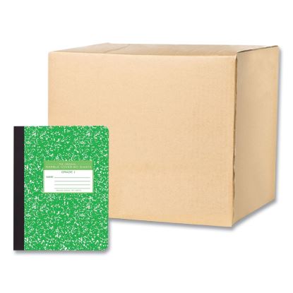 Ruled Composition Book, Grade 1 Manuscript Format, Green Marble Cover, (80) 9.75 x 7.5 Sheet, 48/CT, Ships in 4-6 Bus Days1