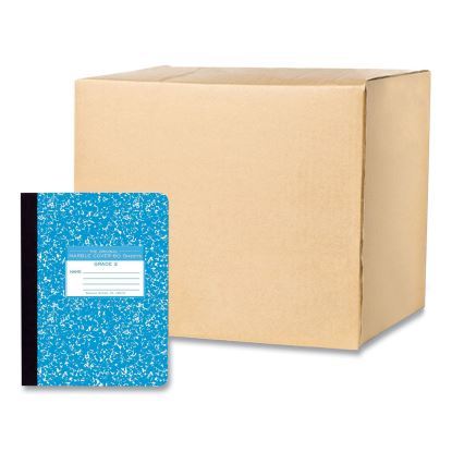 Ruled Composition Book, Grade 2 Manuscript Format, Blue Marble Cover, (80) 9.75 x 7.5 Sheet, 48/CT, Ships in 4-6 Bus Days1