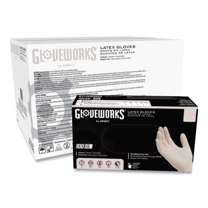 Latex Disposable Gloves, Powder-Free, 4 mil, X-Large, Ivory, 100 Gloves/Box, 10 Boxes/Carton1