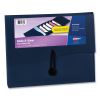 Slide and View Expanding File, 6 Sections, Hook/Loop Closure, Letter Size, Navy Blue1