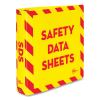 UltraDuty Safety Data Sheet Binders with Chain, 3 Rings, 2" Capacity, 11 x 8.5, Yellow/Red1