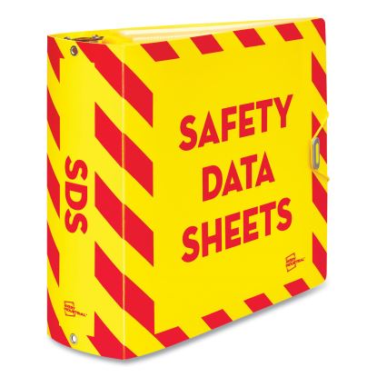 UltraDuty Safety Data Sheet Binder Bundle, 3 Rings, 3" Capacity, 11 x 8.5, Yellow/Red1