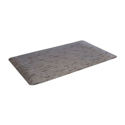 Cushion-Step Marbleized Rubber Mat, 24 x 36, Gray1