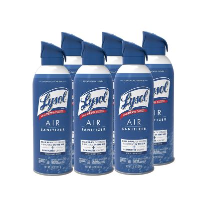 Air Sanitizer Spray, White Linen, 10 oz Aerosol Spray, 6/Carton1