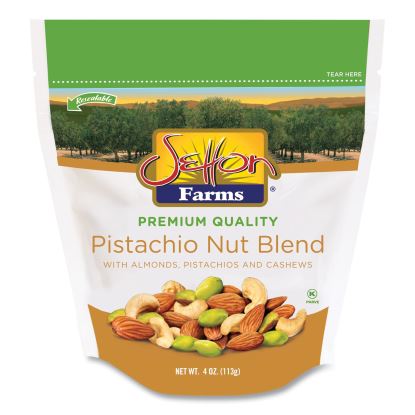 Pistachio Nut Blend, Pistachio, Almonds, Cashews, 4 oz Bag, 10/Carton1