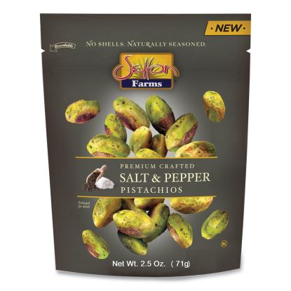 Salt and Pepper Pistachios, 2.5 oz Bag, 8/Carton1