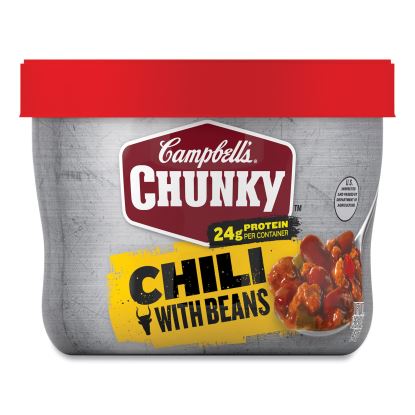 Chunky Chili with Beans, 15.25 oz Bowl, 8/Carton, Ships in 1-3 Business Days1