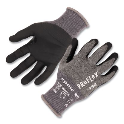 ProFlex 7043 ANSI A4 Nitrile Coated CR Gloves, Gray, Medium, 1 Pair, Ships in 1-3 Business Days1
