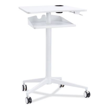 VUM Mobile Workstation, 30.75" x 22.28" x 36.12" to 48.25", White, Ships in 1-3 Business Days1