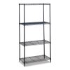 Industrial Wire Shelving, Four-Shelf, 36w x 18d x 72h, Metallic Gray, Ships in 1-3 Business Days1