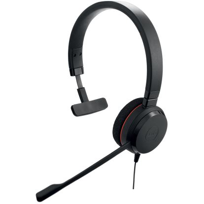 Jabra Evolve 20 MS Mono Headset Wired Head-band Office/Call center USB Type-A Black1