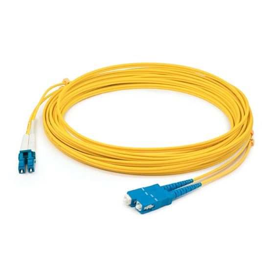 AddOn Networks ADD-SC-LC-11M9SMF fiber optic cable 433.1" (11 m) OFNR OS2 Yellow1