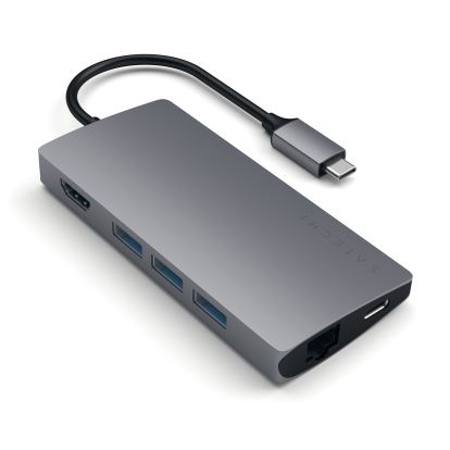 Satechi Multi-Port Adapter V2 Dock st. USB 3.2 Gen 1 (3.1 Gen 1) Type-C Gray1